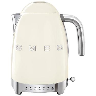 Imagem de Chaleira Elétrica Smeg 50s Retro 1,7 Litros Inox com Controle de Temperatura, Display LED e Função Manter Aquecido