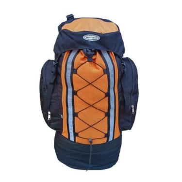 Imagem de Mochila Camping Caminhada Cargueira Trilha 70l Laranja - Black Savana