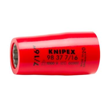 Imagem de KNIPEX Ferramentas – Soquete sextavado, 3/8", 7/16", 1000V isolado (98 37 7/16")
