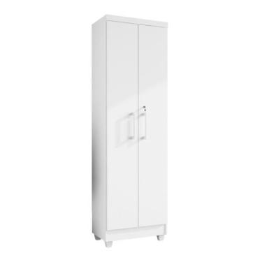 Imagem de Armário Multiuso com Chave 2 portas Isabela Cor Branco - Rud Rack