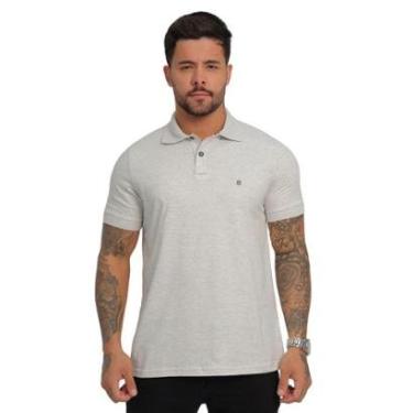 Imagem de Camisa Pólo Masculina Malha Diferenciada Algodão Slim Fit Casual-Masculino
