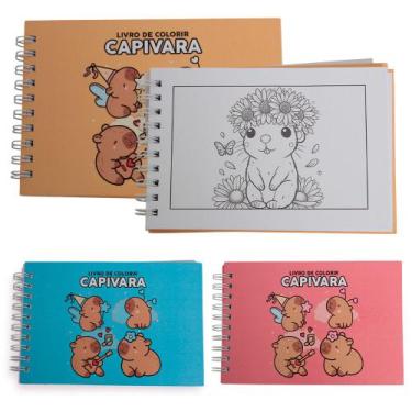 Imagem de Livro De Colorir Desenhos Capivara Criatividade Antiestresse - Toys 2u