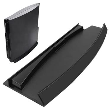 Imagem de Suporte vertical compatível para Sony PlayStation 3 PS3 Slim (série 2000 ou 3000) – Preto | KlsyChry