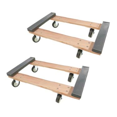 Imagem de Mytee Products Pacote Com 2 Tampas De Borracha 32" X 18" Para Carrinho Móvel Rodas Giratórias 4" Que Não Deixam Marcas, 1000 Libras - 4 Resistente Estilo Chicago Cargas Industriais E Móveis