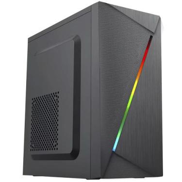 Imagem de Gabinete Gamer Atx Brx Bm20 Ca-054 Led Rgb Vortex Preto