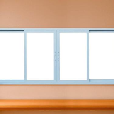 Imagem de Janela Correr 4 Folhas Vidro 150cm x 100cm Vidro de Segurança 6cm Fábrica do Alumínio Branco