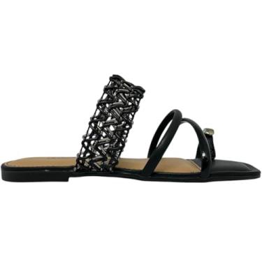 Imagem de Tamanco Feminino Rasteira Casual Dia a Dia Passeio Trabalho com Dedeira Ultra Conforto Dakota Y9252