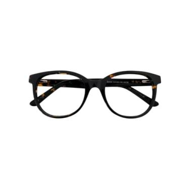 Imagem de Óculos Feminino Acetato Premium Armação Moda Acessório (Preto Mesclado)