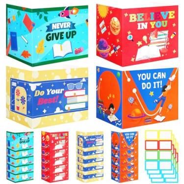 Imagem de Crtiin 24 peças de pastas de privacidade para estudantes divisórias de mesa padrão de privacidade escolar placa de papelão divisores de teste escudo para sala de aula suprimentos para professores