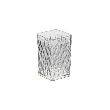 Imagem de Porta Escova Dente Creme Dental Copo Luxo Lavabo Banheiro - Plasútil