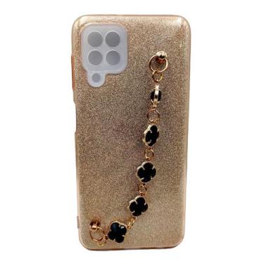 Imagem de Capa Capinha para Samsung Galaxy a22 4g tela 6.4 C/ pulseira perola - 