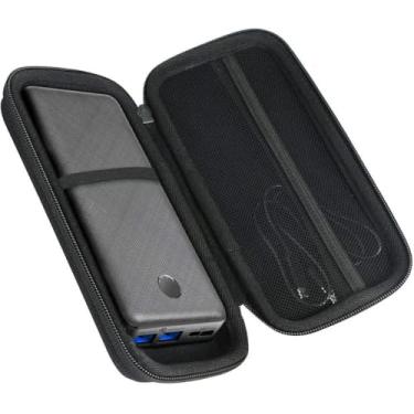 Imagem de AONKE Capa rígida de viagem compatível com carregador portátil Anker 325/535 Power Bank PowerCore 20K 20000mAh