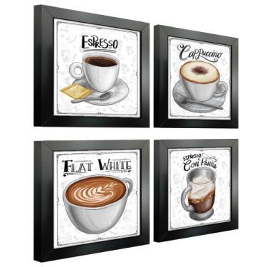 Imagem de Quadro Decorativo Café Expresso Padaria Cozinha 12x12cm 2 - SHD  Solei