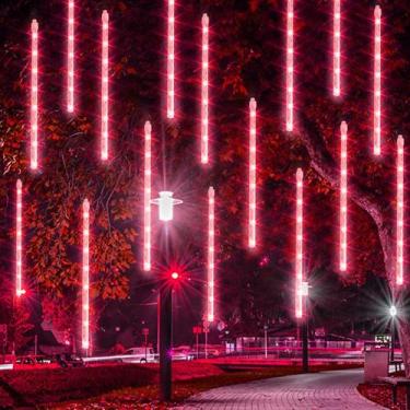Imagem de Christmas Meteor Shower Lights Dazzle Bright 30cm 288 LED Red Waterpro
