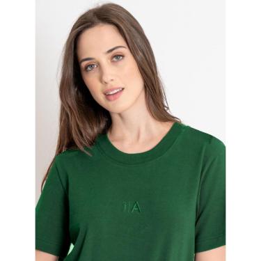Imagem de Camiseta Feminina Aleatory Gola Alta Vivid Verde-Feminino