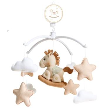 Imagem de Móbile Berço Bebê Musical Giratório Cavalinho