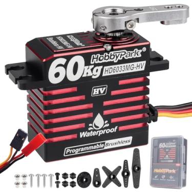 Imagem de HobbyPark Direct Powered Waterproof High Torque RC Steering Servo 828oz-in 60kg Standard Servo Brushless Motor All Metal Gears High Speed HV 8.4-16.8V 180° for RC Car Crawler Truck Buggy Short Course