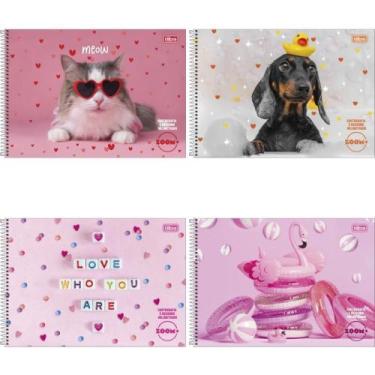 Imagem de Caderno Desenho Milimetrado Zoom+ 96 Folhas Espiral Feminino Pacote co