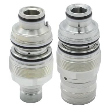 Imagem de laffoonparts 6679837 Kit de acoplador de face plana, substituição para carregador Bobcat T140, T180, T190, T200, T250, T300, T320, substituição para Bobcat Loader S130, S150, S160, S175