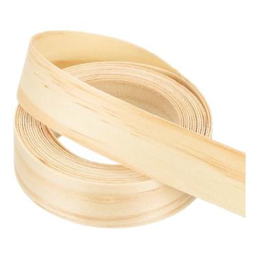 Imagem de PATIKIL Faixa de borda de pinheiro, fita de folheado de madeira de 3/4 polegadas x 3 m pré-colada, borda de borda de compensado flexível com adesivo hot melt para restauração de móveis