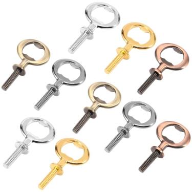 Imagem de Kit de inserção de abridor de garrafa, 10 peças/15 peças, acessórios de abridor de cerveja de liga de zinco, kit compacto de abridor de garrafa de cerveja para casamentos de festa de vinho (10)