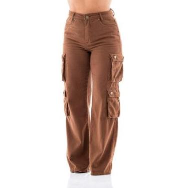 Imagem de Calça Collor Feminina Arauto Wide Cargo-Feminino