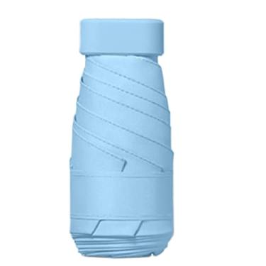 Imagem de LMJYU Guarda-chuva mini guarda-chuva dobrável portátil leve guarda-sol masculino feminino bolso guarda-chuva de chuva para bolsa de viagem