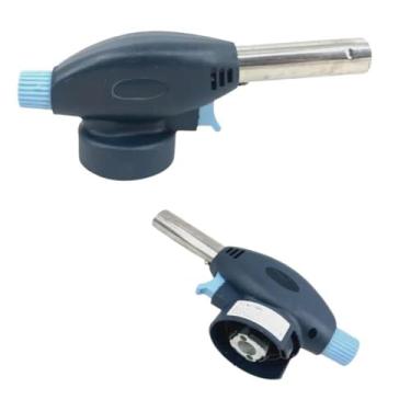 Imagem de Maçarico Culinário Profissional Portátil, Liga de Alumínio, 15 x 6 x 3 cm, Regulagem de Chama, Temperatura até 1300°C, para Cozinha, Artesanato e Reparos