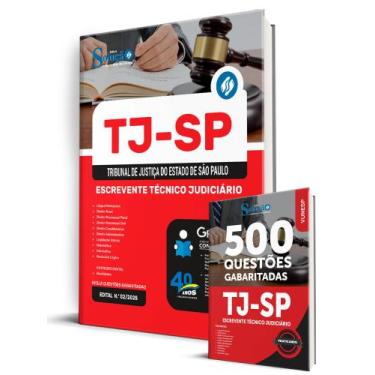 Imagem de Combo TJ-SP 2025 - Escrevente Técnico Judiciário (Apostila + Caderno d