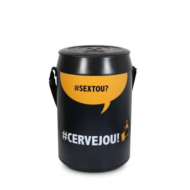 Imagem de Cooler Térmico Praia Preto Sextou 24 Latas Anabell