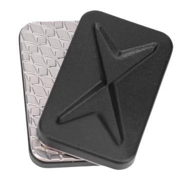 Imagem de Cryfokt Brinquedo de Cartão de Pressão de Metal, Jogo de Dedo Robusto para Relaxamento e Alívio do Estresse, Controle Deslizante de Pressão na Ponta do Dedo de Tamanho de Bolso para Meditação e