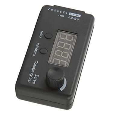 Imagem de Generic Testador de Consistência Servo de Alta Precisão Largura de Pulso Ajustável 4 Servo Controle para Helicóptero RC Plástico Preto para Controle Remoto RC Engrenagem de Direção de Helicóptero