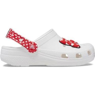 Imagem de Sandália crocs disney minnie mouse classic clog k white/red-Feminino