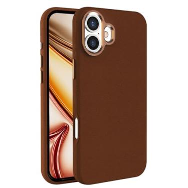 Imagem de Capa fina para iPhone 16/16 plus/16 pro/16 pro max, capa de negócios com sucção magnética de couro vegano, capa de proteção contra choque