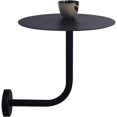 Imagem de Mesa De Café Tipo L Mesa De Bar Montada Na Parede, Mesa De Bar De Altura, Mesa De Balcão, Tampo De Ferro Forjado Mesas De Cozinha E Jantar Mesa Lateral De Sofá, Mesa, One Color, 40x40x45cm