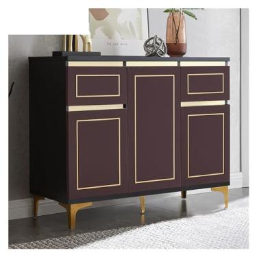 Imagem de Armário buffet moderno minimalista armário de armazenamento de cozinha armário de vinho armário de chá restaurante aparador armário de armazenamento aparador (110 * 40 * 85 cm)