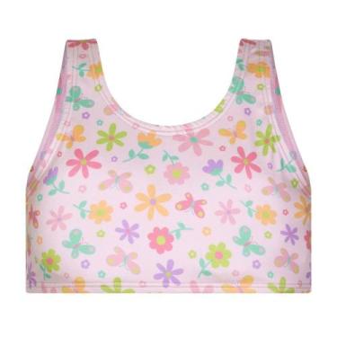 Imagem de Top Biquíni Selene com Amarração Infantil - Rosa 8, Rosa, 8