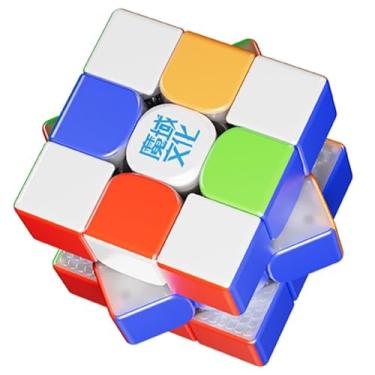 Imagem de MoYu Super AoLong 3x3 20 Bola Core MagLev Versão Cubo Mágico 2025 Velocidade Magnética Cubo Mágico Sem Adesivo Quebra-cabeça Mágico 3 x 3 x 3 Brinquedos Cubos (Bandeira 20 Ímãs de Bola de Coro)