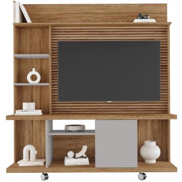 Imagem de Estante Home Tv 47 Pol 160 Cm Taurus Cinamomo Off White Bechara