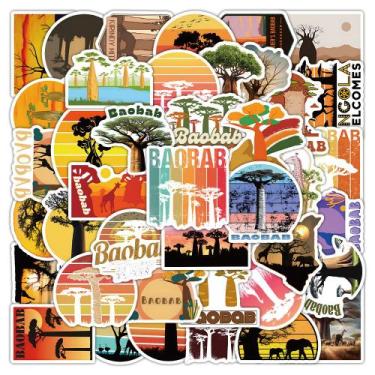 Imagem de Pacote de adesivos: Decalque de vinil Baobab Tree African Nature x50 -