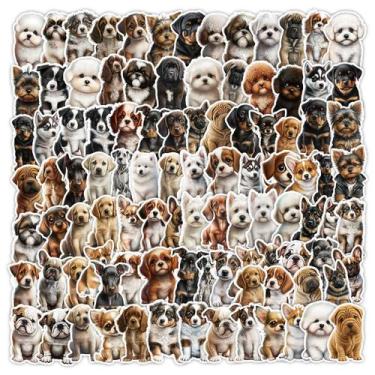 Imagem de Pacote de adesivos Cute Puppy Cartoon Baby Dog 100 unidades - yiweisai
