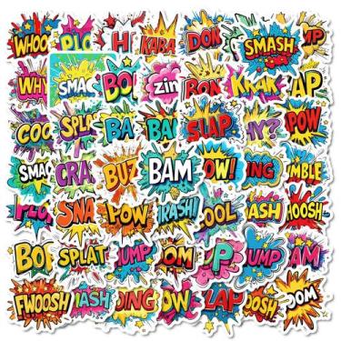 Imagem de Pacote de adesivos genérico motivacional preto e branco, 100 unidades 