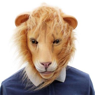 Imagem de Máscara de látex Animal Lion para festa à fantasia de carnaval de Hall