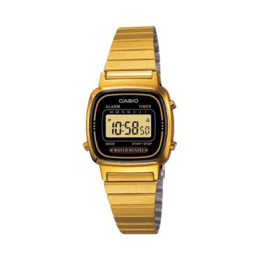 Imagem de Relógio casio feminino vintage dourado la670wga-1df