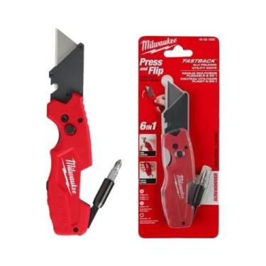 Imagem de Canivete Utilitário Dobrável 6 Em 1 Milwaukee Com Ferramentas Reversív