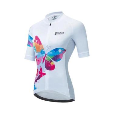 Imagem de Vendull Short Sleeve Cycling Jersey para Mulheres, Mountain Bicycle Ve