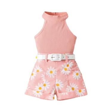 Imagem de Conjunto De Verão Para Meninas De 1 a 4 Anos, Colete Confortável Com L