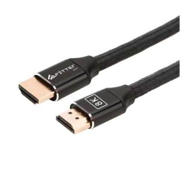 Imagem de Cabo HDMI 2.1 Fitter, UHDTV 8K, 2 Metros, 48Gbps, 3D, Ready, 144Hz, 4k, Função CEC-ARC, Preto - FHB2-Unissex
