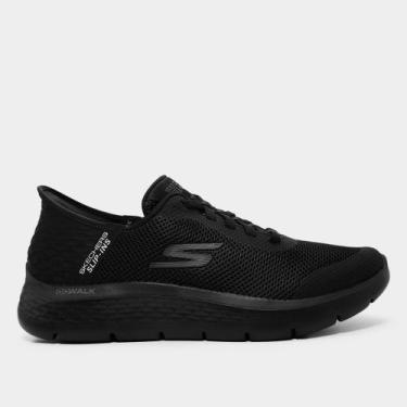 Imagem de Tênis Skechers Go Walk Flex Slip Ins Masculino, Preto, 40