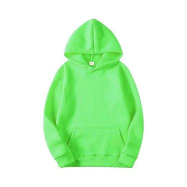 Imagem de Suéter Masculino Com Capuz Em Cor Sólida, Quente, De Lã, Moda Streetwe